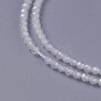 Cubic Zirconia Beads Strands G-F596-48I-2mm-1
