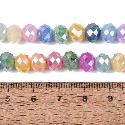 Electroplate Glass Beads Strands EGLA-N027-01A-01-1