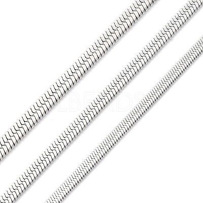 304 Stainless Steel Snake Chains CHS-M009-05P-01-1