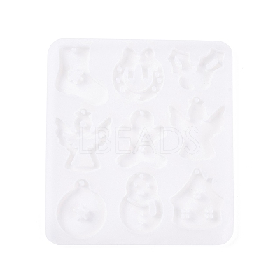 Christmas Pendants DIY Silicone Mold DIY-K073-19D-1