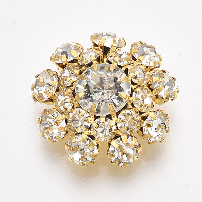 Golden Plated Brass Shank Buttons RB-S066-09G-08-1