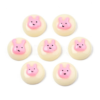 Opaque Resin Enamel Cabochons CRES-N031-028-1
