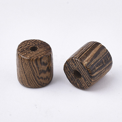 Natural Wenge Wood Beads X-WOOD-S053-36-1