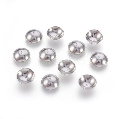 Non-Tarnish 201 Stainless Steel Bead Caps STAS-F188-16P-1