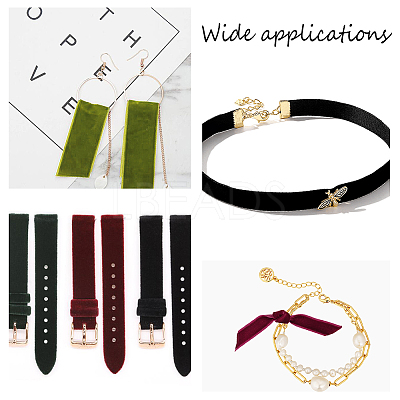 Velvet Ribbon SRIB-WH0006-18H-1