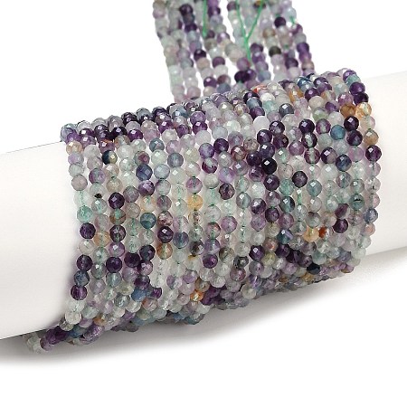 Natural Fluorite Beads Strands G-A252-A01-02-1
