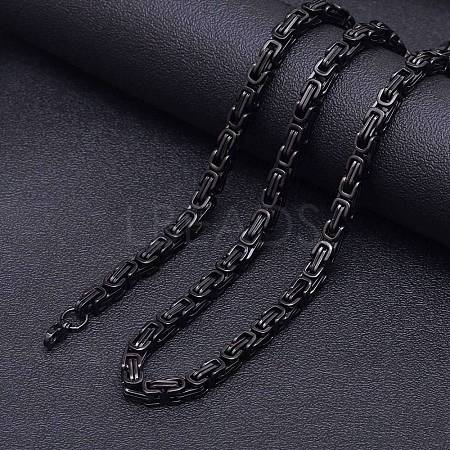 Titanium Steel Byzantine Chains Necklaces FS-WG56795-164-1