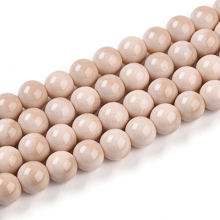 Baking Paint Glass Beads X1-DGLA-N012-8mm-07-1