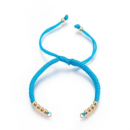 Nylon Cord Braided Bead Bracelets Making BJEW-F360-F06-1
