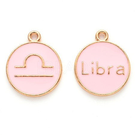 Alloy Enamel Pendants X-ENAM-S124-01A-09K-1