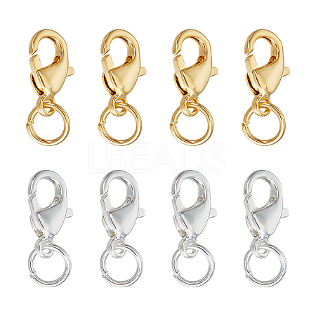 60Pcs 2 Colors Alloy Lobster Claw Clasps FIND-PH0026-06-1