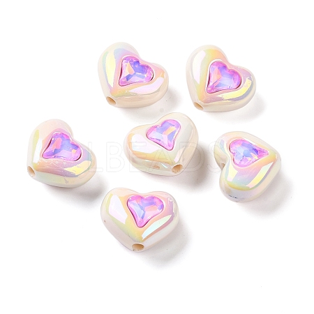 Plating Acrylic Beads OACR-Z022-01D-1