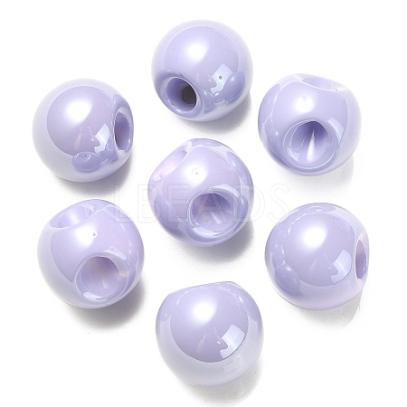 Opaque Acrylic Beads OACR-G012-01L-1