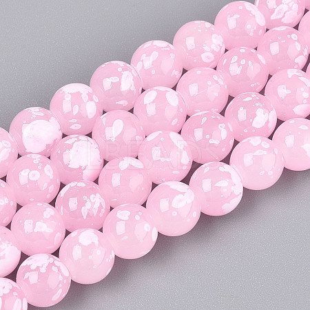 Baking Paint Glass Beads X1-DGLA-N015-8mm-02-1