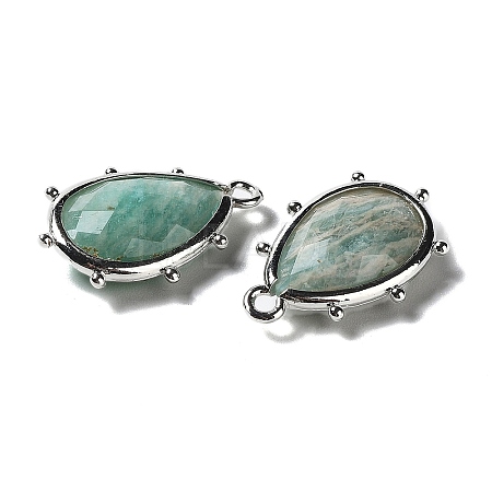 Natural Amazonite Pendants G-B009-02P-D-1