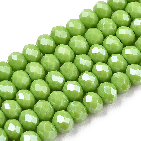 Electroplate Glass Beads Strands LS-EGLA-A034-P3mm-A28-1