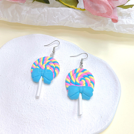 Alloy Polymer Clay Dangle Earrings FS-WG86A62-01-1