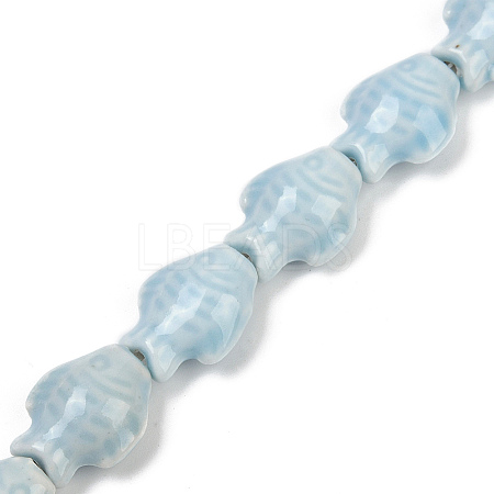 Handmade Porcelain Beads Strands PORC-P030-01A-09-1