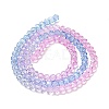 Transparent Painted Glass Beads Strands LS-DGLA-A034-T3mm-A08-5