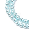 Electroplated Shell Pearl Beads Strands BSHE-G041-4mm-03-3
