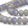 Electroplate Glass Beads Strands X-EGLA-S141-6mm-03C-3