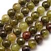 Natural Green Garnet Beads Strands G-G661-10mm-1