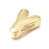 Brass Slide Charms KK-E802-33G-Y-2