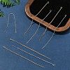 8Pcs 2 Colors Brass Stud Earring Findings KK-FS0001-52-8