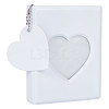 3 Inch PVC Mini Heart Hollow Photocard Holder Book AJEW-WH0038-65P-01-1