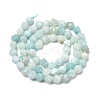 Natural Flower Amazonite Beads Strands G-Z119-A09-01-4