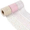 3 Rolls 3 Colors Polyester Organza Ribbons for Sewing Decoration OCOR-CY0002-23-1