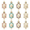 16Pcs Alloy Rhinestone Connector Charms ALRI-TA0001-39-1
