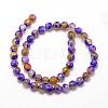 Natural Fire Crackle Agate Bead Strands G-K166-06F-8mm-08-2