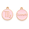 Alloy Enamel Pendants ENAM-S124-01A-09L-1