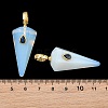 Natural & Synthetic Mixed Stone Pointed Pendants GG-CBA19F2-02G-3