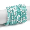 Frosted Crackle Glass Beads Strands GLAA-U001-4mm-M02-1