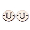 Unfinished Natural Poplar Wood Links Connectors WOOD-S045-140A-01U-2