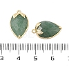 Natural Green Aventurine Faceted Pendants G-M431-06G-15-3