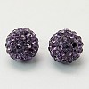 Round Grade A Pave Disco Ball Beads X-RB-H258-10MM-539-1