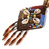 Colorful Woven Shells Pendant Necklaces for Women KH6555-2-2