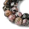 Natural Rhodonite Beads Strands G-H023-A01-01-4