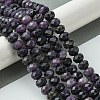 Natural Sugilite Beads Strands G-A092-G04-03-2