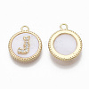 Brass Micro Pave Cubic Zirconia Pendants KK-T062-04J-NF-2