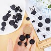 40Pcs 5 Style Silicone Hole Plugs AJEW-GF0008-05B-4