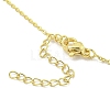 Brass Micro Pave Clear Cubic Zirconia Pendant Necklaces NJEW-Z032-01B-3