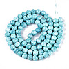Baking Paint Glass Beads Strands DGLA-N016-10mm-08-2