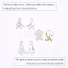 Unicraftale 30 Pcs 3 Styles 304 Stainless Steel Stamping Blank Tag Pendants STAS-UN0022-32-5