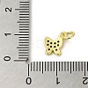 Real 18K Gold Plated Brass Pave Cubic Zirconia Pendants KK-M283-11N-02-3