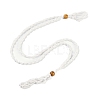 Braided Waxed Cord Empty Macrame Pouch Slider Necklace Making FIND-C061-01H-3