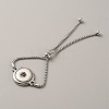 Alloy Interchangeable Snap Link Slider Bracelet Settings with Box Chains BJEW-WH0014-005F-1